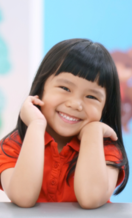 Happy student benefiting from personalized feedback